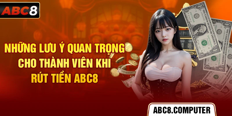 Những lưu ý quan trọng cho thành viên khi rút tiền ABC8